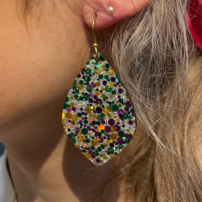 Glitter | Mardi Gras | Louisiana | earrings