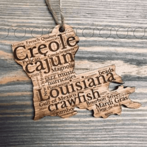 Louisiana Words Ornament - Original Stiles