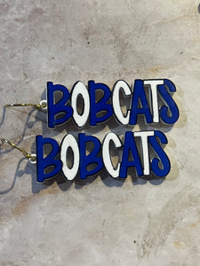 Bobcats | mascot | earrings