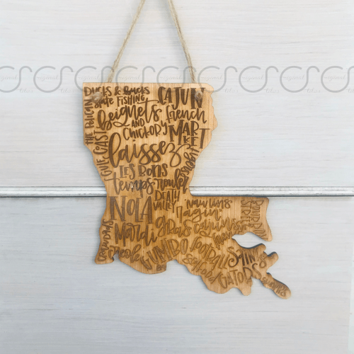 Louisiana Phrases Door Hanger - Original Stiles
