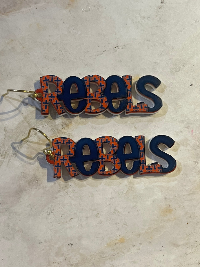 Rebels | mascot | earrings
