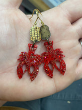 Load image into Gallery viewer, Crawfish Earrings | Belle of the Boil | Louisiana | crawfish
