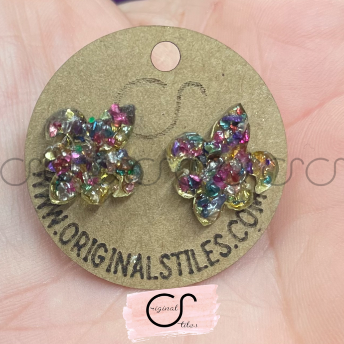 Mardi Gras Louisiana Earrings | Mardi Gras | Louisiana | crawfish