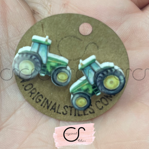 Tractor | Flowers | spring | studs