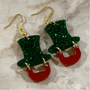 Leprechaun acrylic Earrings - Original Stiles