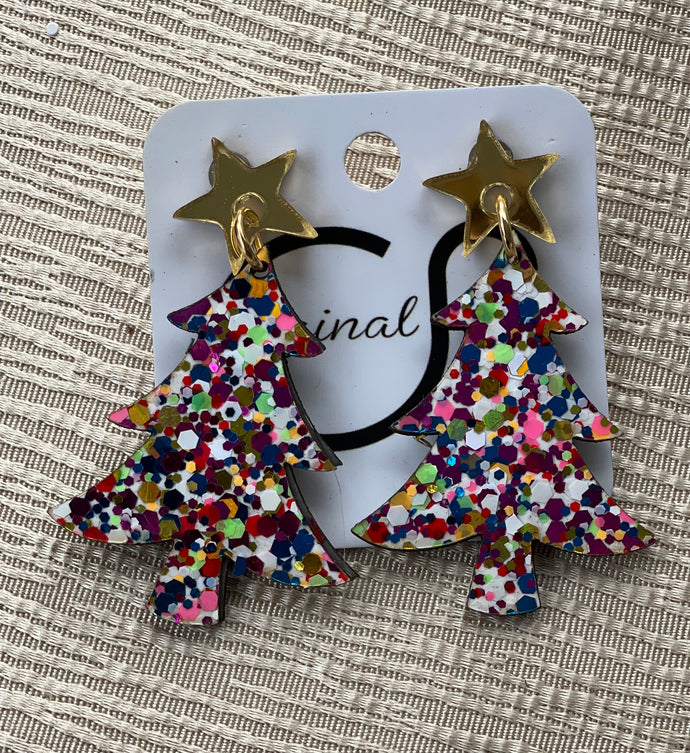 Sparkle Christmas Tree earrings