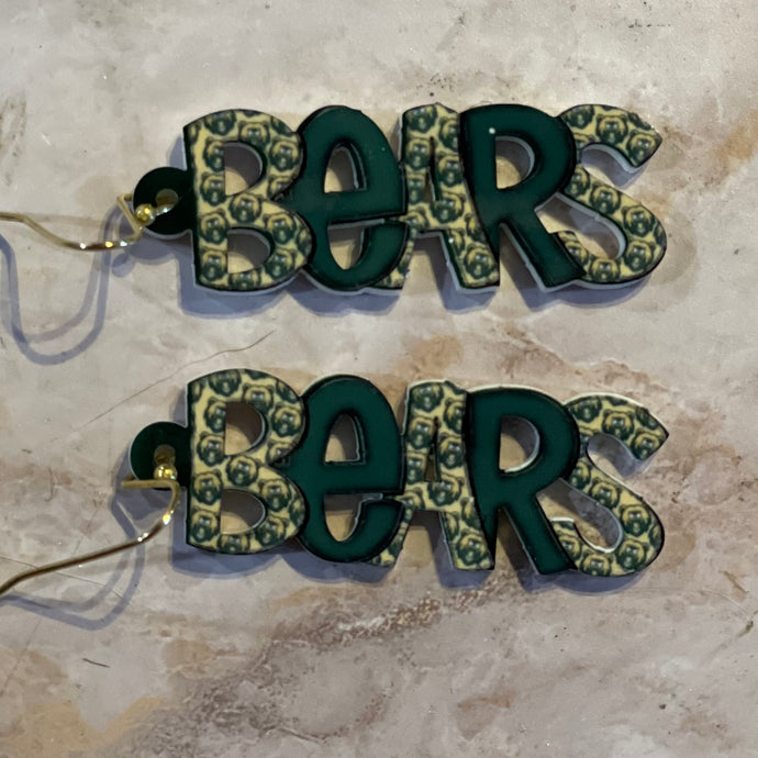 Bears | mascot | earrings