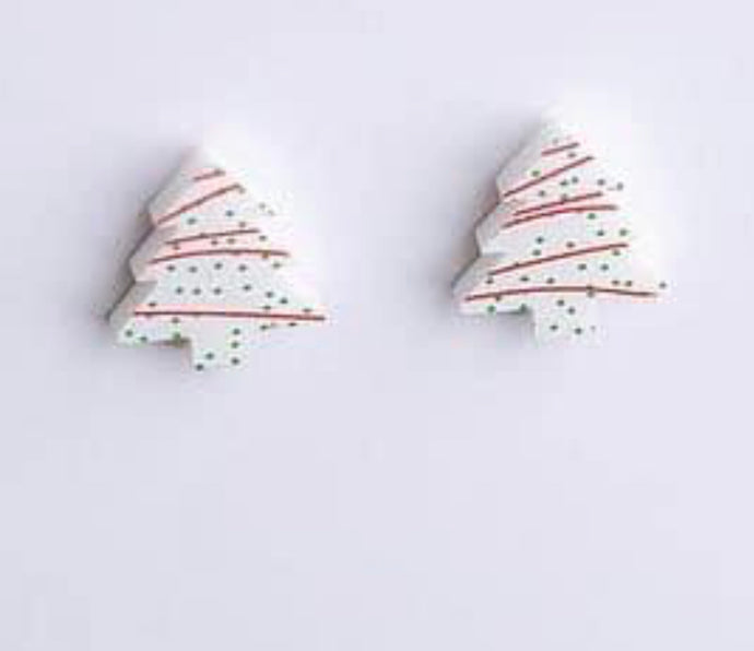 Snack Tree | lil Debbie | Christmas Stud Earrings