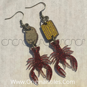 Crawfish Earrings | Belle of the Boil | Louisiana | crawfish