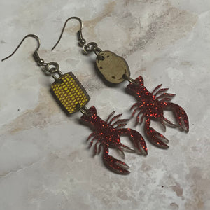 Crawfish Earrings | Belle of the Boil | Louisiana | crawfish