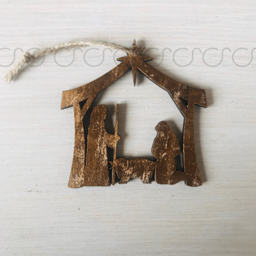 Copper Foiled Nativity Ornament - Original Stiles