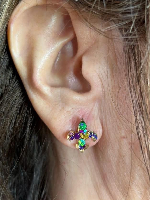 Fleur de lis | Mardi Gras | Louisiana | earrings