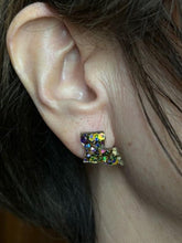 Load image into Gallery viewer, Louisiana Mardi Gras stud earrings
